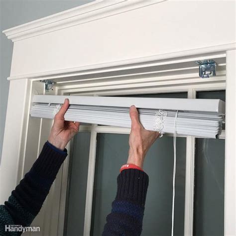 installing blinds into metal brackets|install yourself blinds.